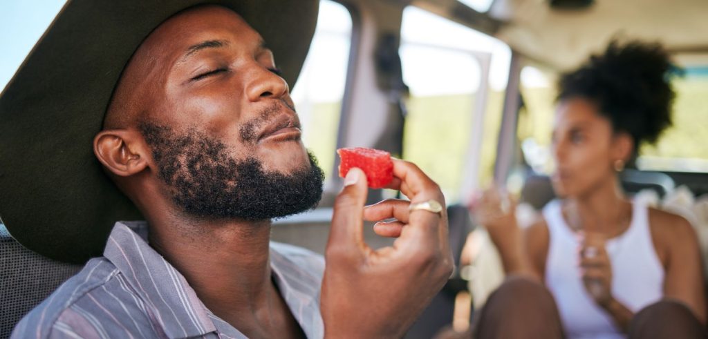 After you digest edibles, your body absorbs THC and other chemicals via the bloodstream through the lining of the intestines. 